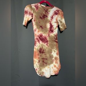 Tie-dye mini dress